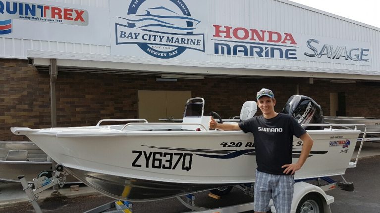 Quintrex 420 Renegade SC with Mercury 50HP Outboard - Jarrayd Apelt