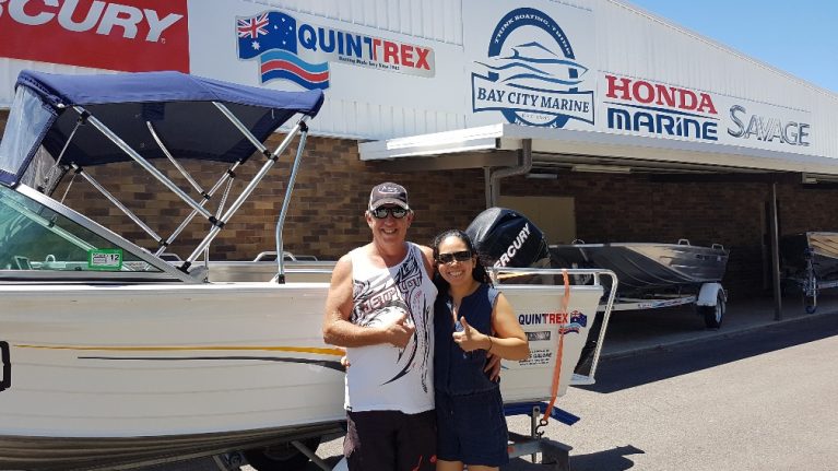 Used Quintrex 430 Escape 40 Mercury 4S - Geoffery Curd
