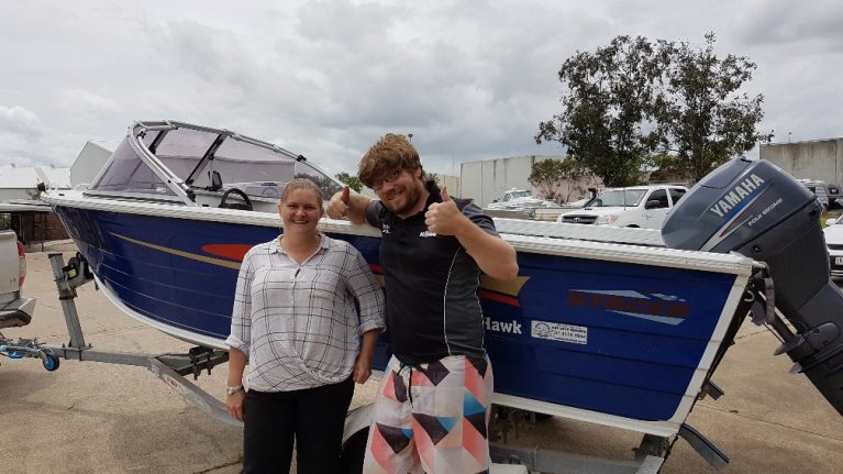 Used Stacer 440 Seaking 40 Yamaha 4 Stroke - Tina Cole and Adam Kennedy