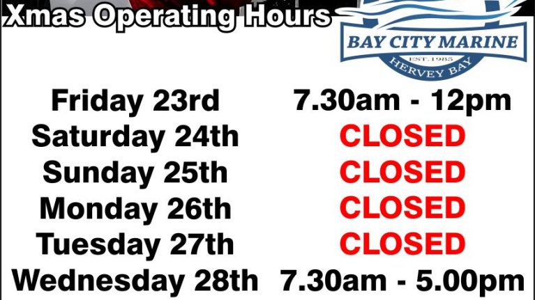 Christmas Operating Hours